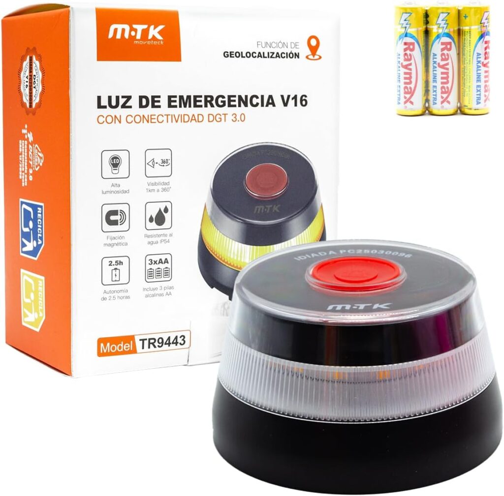 Emergency Light V16 Connected DGT 3.0: ¡La baliza OBLIGATORIA que sí funciona!