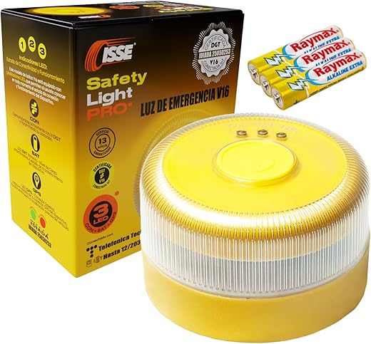 ISSE SAFETY Baliza v16 — Luz 360° y geolocalización: ¿estás listo?